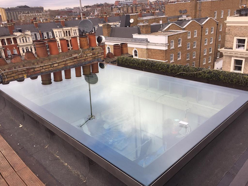 Frameless Design and Contemporary Roof Glazing London