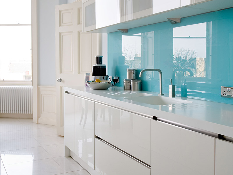 toughened London glass splashbacks
